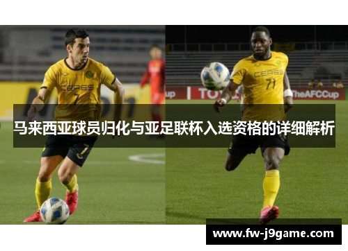 马来西亚球员归化与亚足联杯入选资格的详细解析